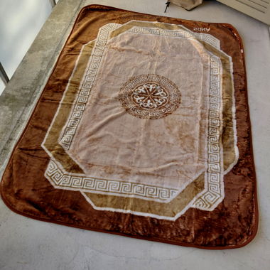 Soft brown cuddly blanket