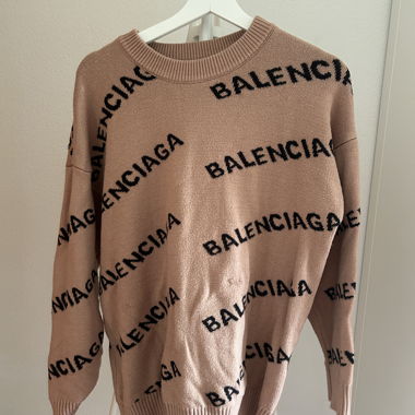 balenciaga pullover beige und schwarz