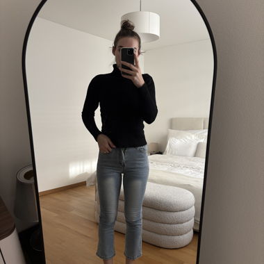 Dazy light blue cropped jeans size S