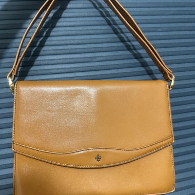 Vintage-Lederschultertasche