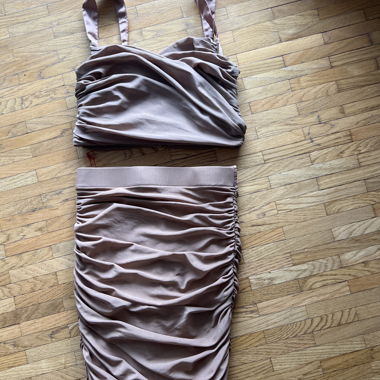 Abito Fitted Rosa Cipria