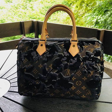 Louis Vuitton Monogram Fleur De Jais Speedy 30 Bag