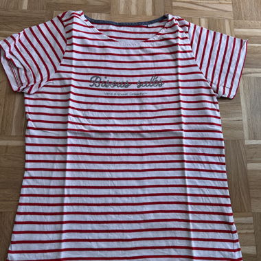 T-shirt a righe Bisous salés