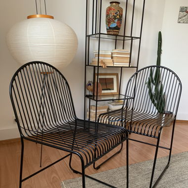 Neuwertige Design Stühle aus Eisen