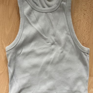 Light blue top