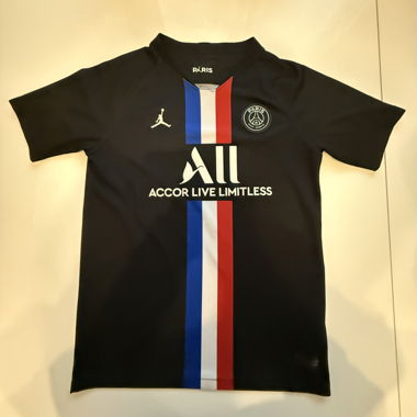 PSG black jersey, size XL, child 158-170 cm