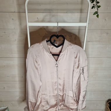 Lockere Jacke in rosa