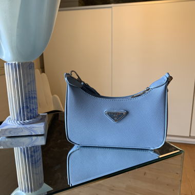 Sac bandoulière Prada bleu