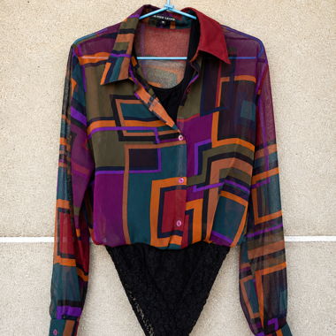 Vintage Printed Colorful Shirt/Body