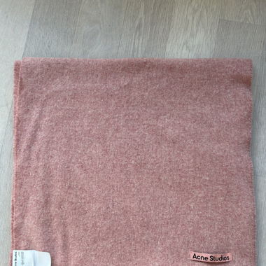 Acne Studios pink wool scarf 