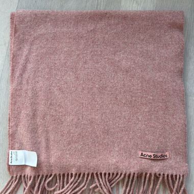 Acne Studios pink wool scarf 