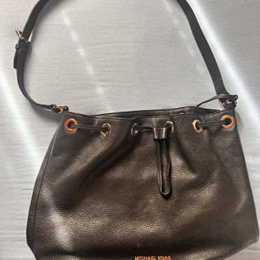Michael Kors Leather Shoulder Bag Black