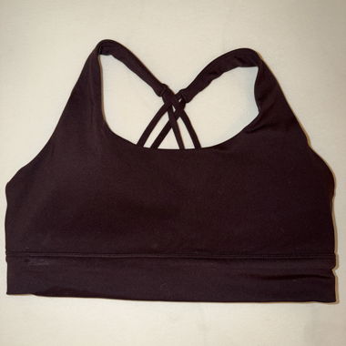 Sport-BH dunkelbraun/lila