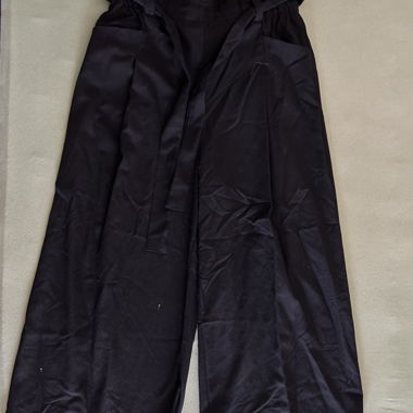 Pantalon en tissu ample noir