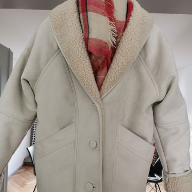 Vintage looking teddy coat
