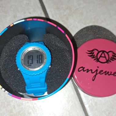 Blaue digitale Uhr Anjewels Kinder