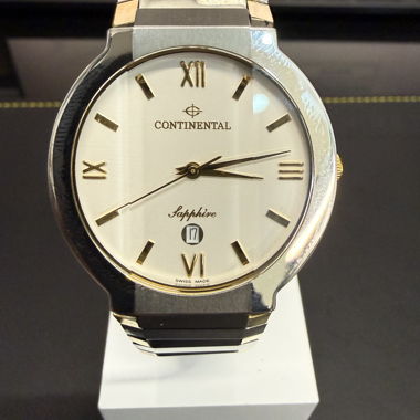 Continental Herrenuhr Quarz Stahl Bicolor 34mm