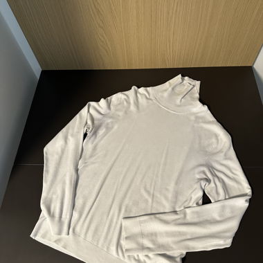 Bershka White Turtleneck Sweater size L