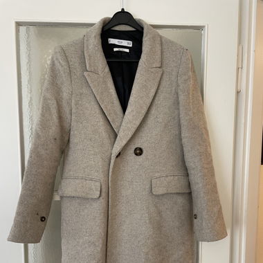 Beige Mango coat