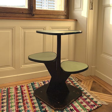 Mint Retro Nieren- / Pflanzentisch Seventies Style