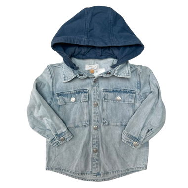 Giacca di jeans Gr. 92 – con cappuccio removibile