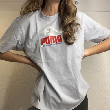 babyblue puma tshirt