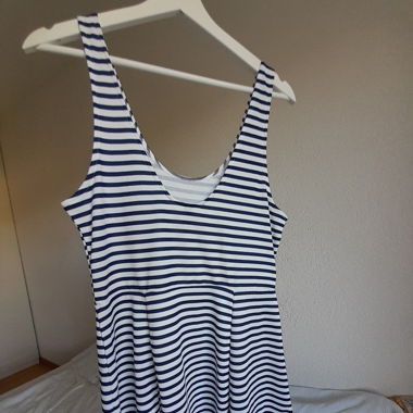 Skaterkleid blau-weiss gestreift