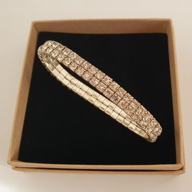 Bracelet scintillant en argent (livraison gratuite !)