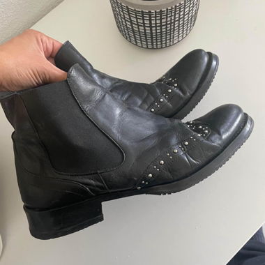 Botines en cuir véritable 