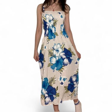 White maxi summer dress, beach dress