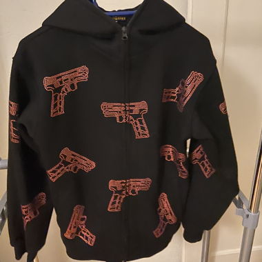 Black Zipped Hoodie