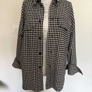 Checkered coat jacket