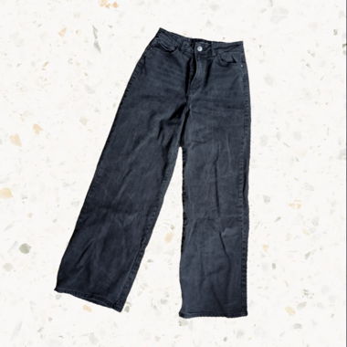 Schwarze Jeans Wide Leg