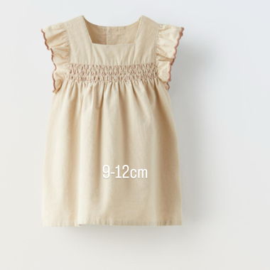 Vestitino beige bimba 9-12 mesi