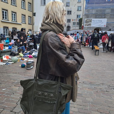 Borsa tote oliva