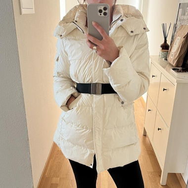 Cappotto imbottito Romeo Gigli Sportif con cintura