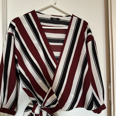 Camicia a portafoglio a righe