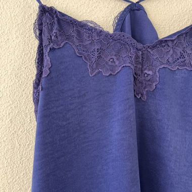 Electric blue Spitzen-Top