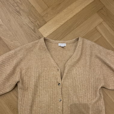 Cardigan beige/gelb