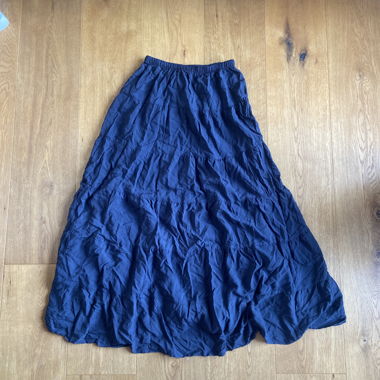 Long navy maxi skirt