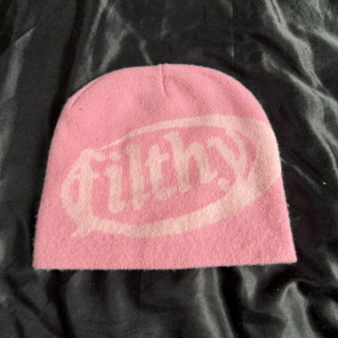 Rosa Logo-Mütze
