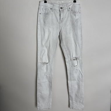 Distressed White Skinny Jeans