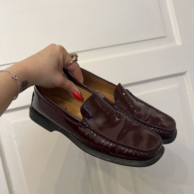 TODS LOAFERS BORDEAUXROT (38/38)