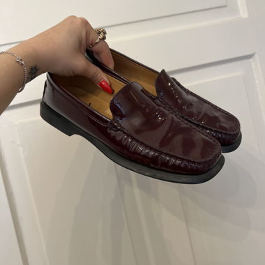 TODS LOAFERS BORDEAUXROT (38/38)