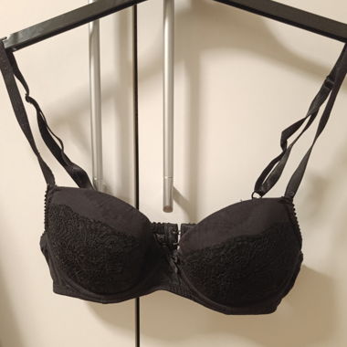 Black Lace Bra