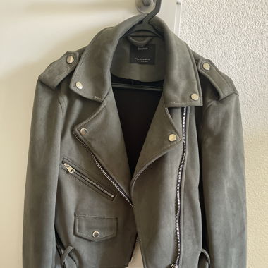 Crop biker jacket