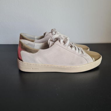 Michael Kors Sneaker Suede Creme Gold