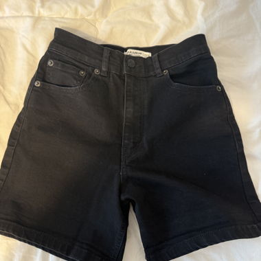 Black High Waist Shorts Pull&Bear