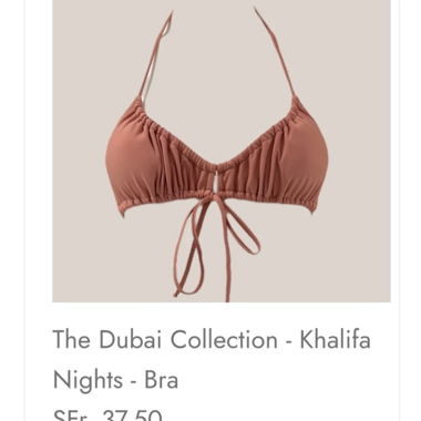Ensemble bikini en rosé clair « Alphacoutures »