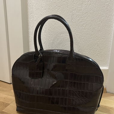 Sac de voyage Mulberry vintage gaufré croco